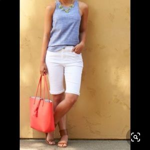 White Bermuda shorts